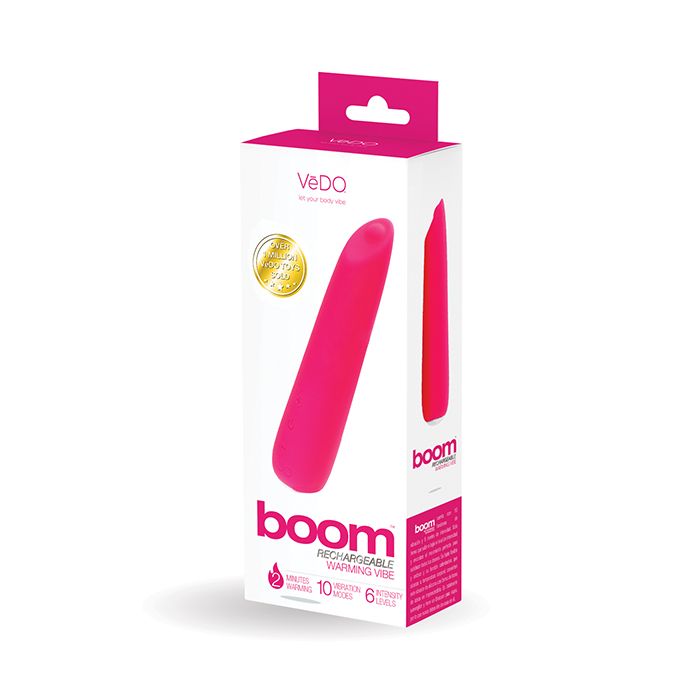 VeDO Boom Rechargeable Ultra Powerful Vibe - Pink
